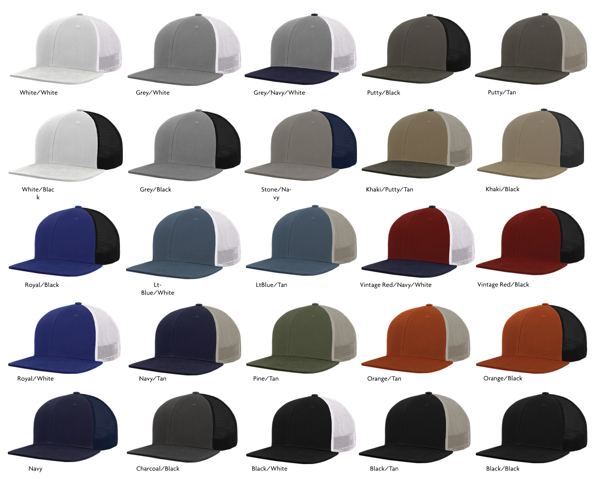 PTX HATS | Hi-Profile Flatbill Trucker Hat